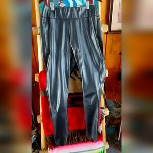 Faux leather leggings